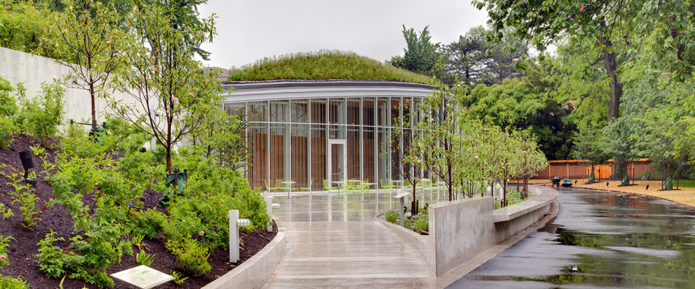 LiRo-Hill provided pre-construction, construction, and post-construction management services for the Brooklyn Botanic Garden Visitor Center.