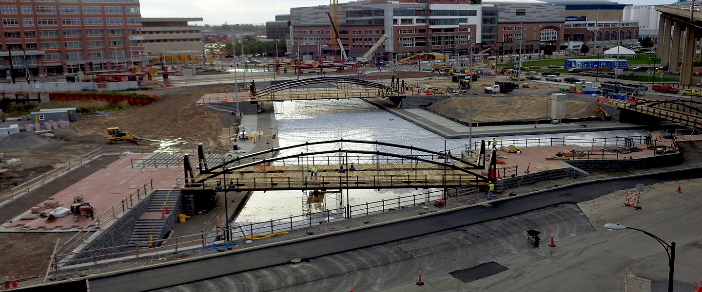 Erie Harbor Canalside Infrastructure Construction Management LiRo