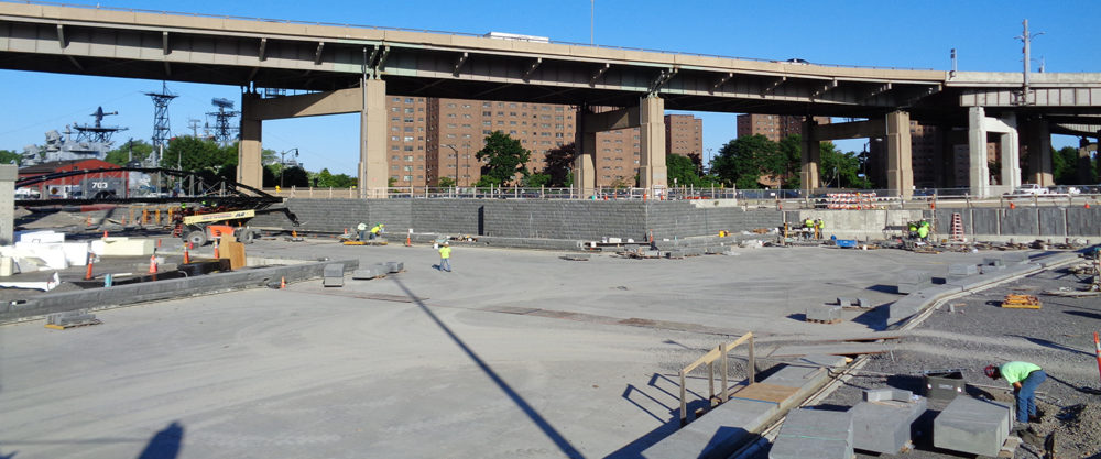 LiRo-Hill performed construction management services for the development of the Erie Harbor Canalside Infrastructure in Buffalo, NY.