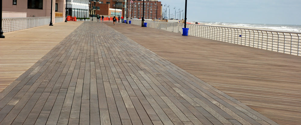 After Superstorm Sandy in 2012, LiRo-Hill assessed the Long Beach NY Boardwalk and completed the Long Beach NY Boardwalk Reconstruction project - City of Long Beach Department of Public Works Boardwalk Reconstruction - LiRo