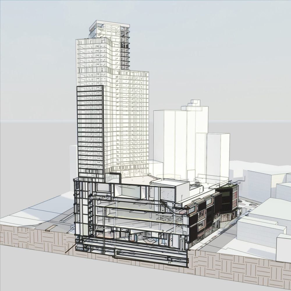 LiRo-Hill VDCO was brought in to generate an information model from the 2-D CAD design documents and to help manage the complexity of the City Point project.