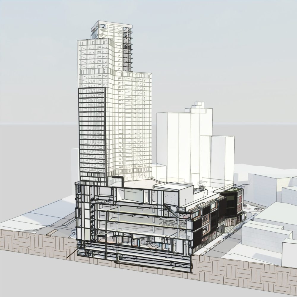 LiRo VDCO was brought in to generate an information model from the 2-D CAD design documents and to help manage the complexity of the City Point project.